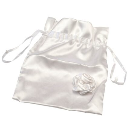 Bolsa para boda con flor blanca