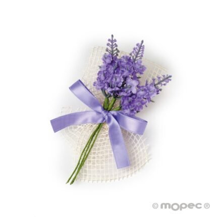Bouquet flores lavanda y 3 ramitas para Boda al por mayor