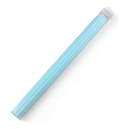 Cirio acanalado Mi Bautismo azul en caja pvc 40x3