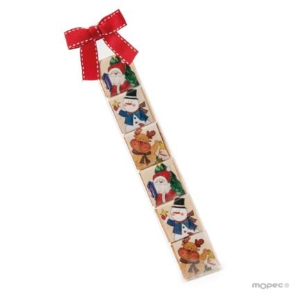 Estuches de 6 chocolates con personajes navideños Christmas Joy