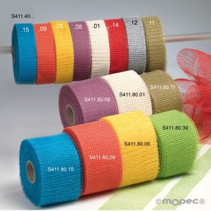Cinta yute varios anchos y colores 20mt.