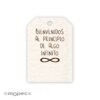 Tarjeta blanca símbolo del infinito 2