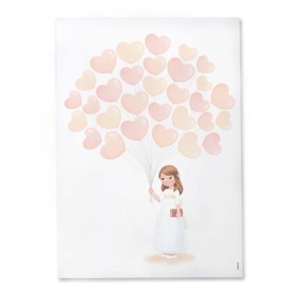 Lámina con huellas niña biblia 29