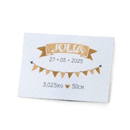 Tarjetas precortadas para detalle mod.banderitas