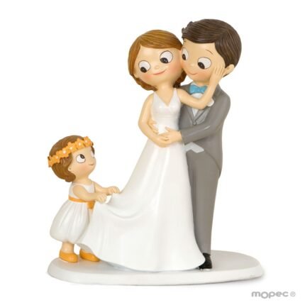 Figura pastel Pop&Fun novios con niña
